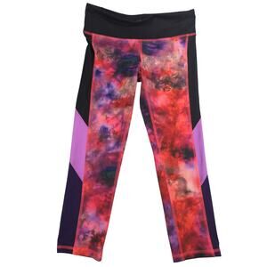 Champion Womens Small Dri Fit Leggings Colorblock Compression Active Yoga Pants